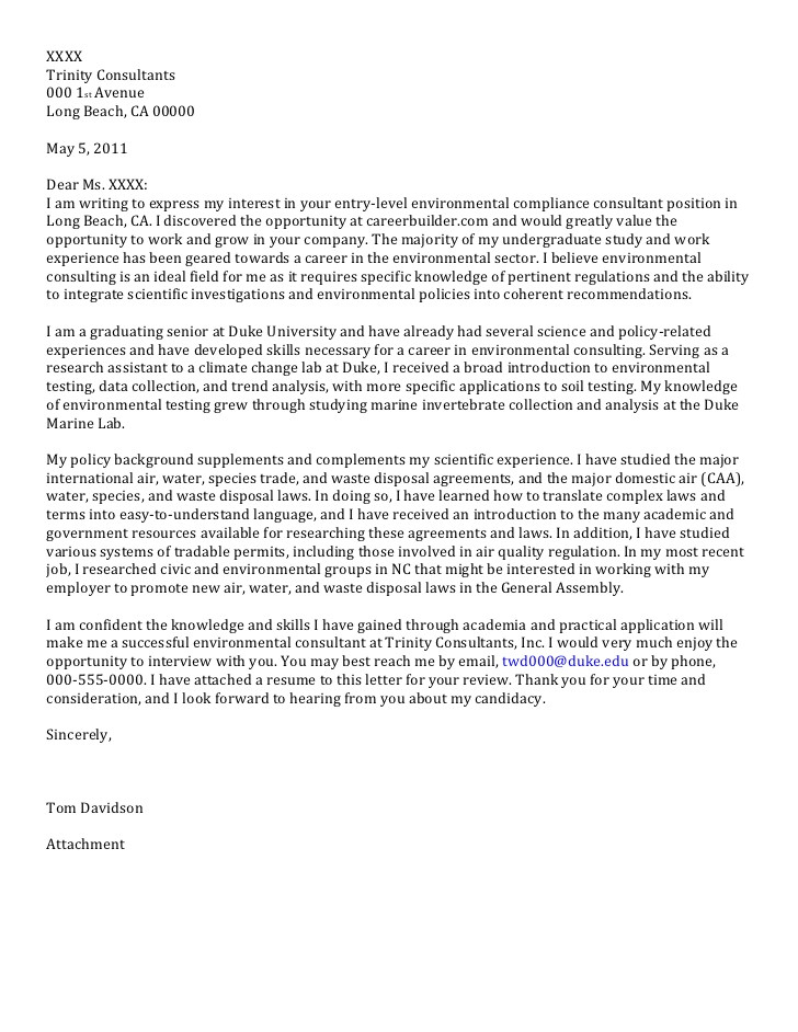 Consulting Company Cover Letter Senior Cover Letter Consulting