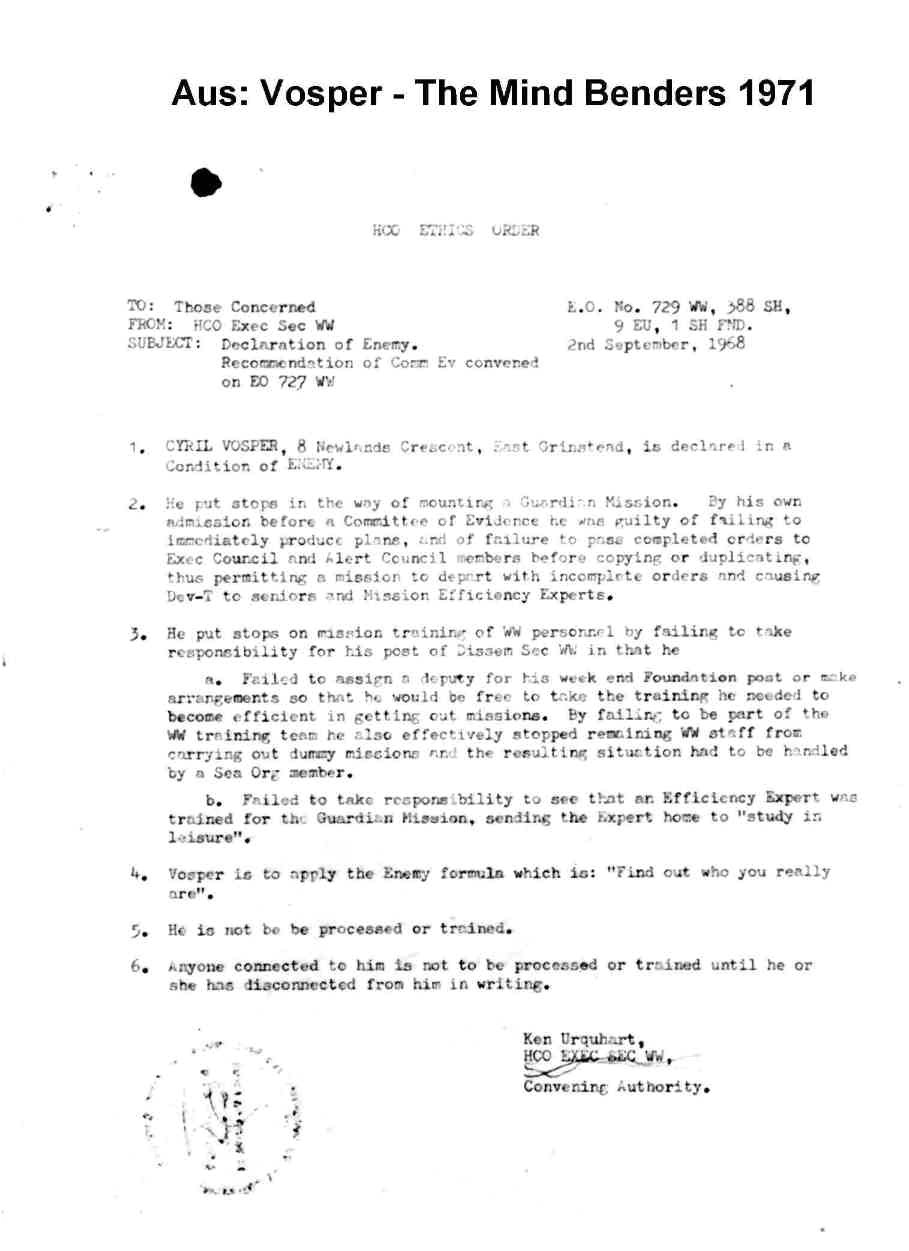 Cover Letter Auf Deutsch Archiv Scientology Kritik Der Ethik Befehl Ethics order