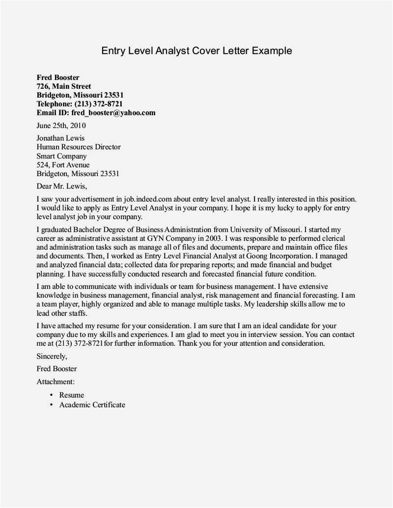 entry level cover letter no experience