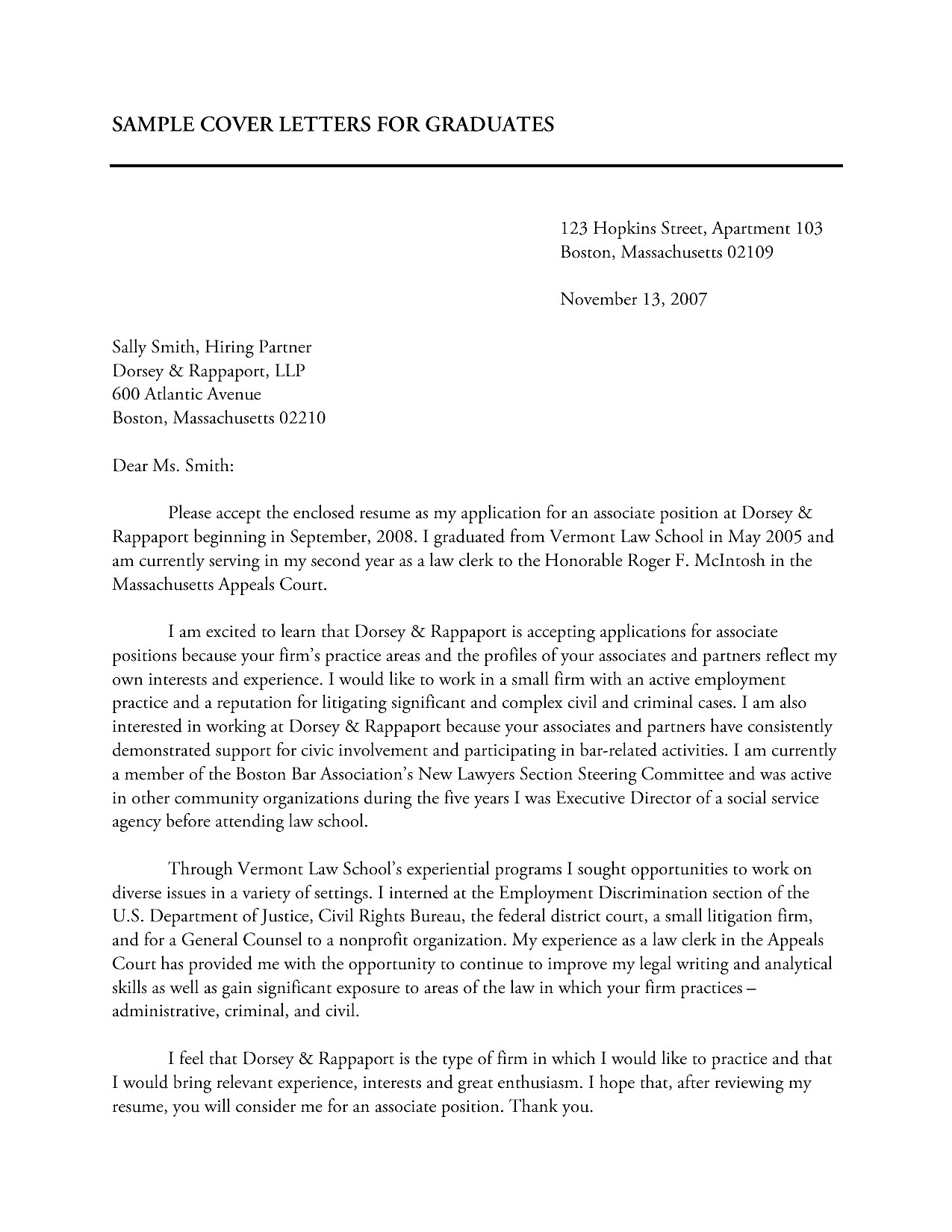example of application letter for lawyer