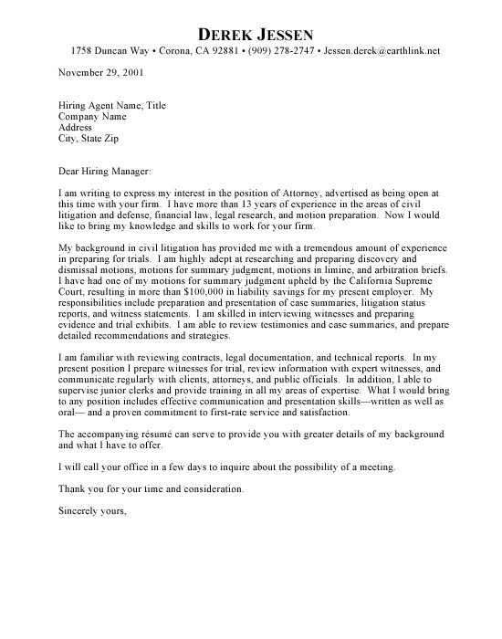 Cover Letter Examples for Lawyers Writing A Letter to A Lawyer Sample Letter Of Recommendation