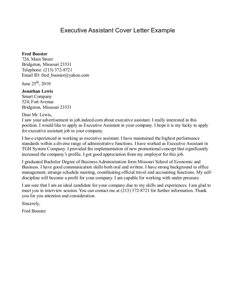 Cover Letter Examples for Office assistant with No ...
