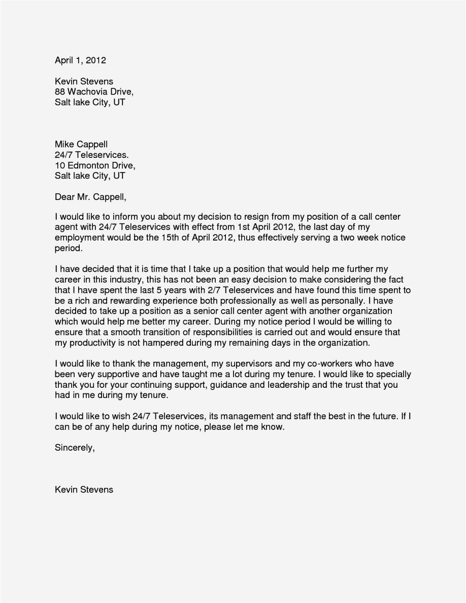 Cover Letter for A Call Center Agent Cover Letter for A Call Center Agent Resume Template