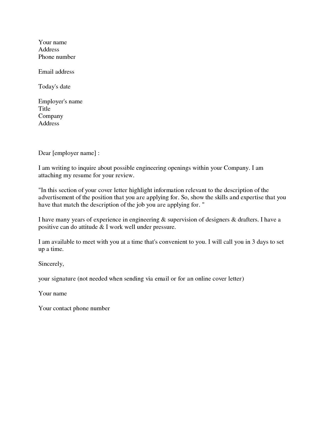 example of cover letter for job template
