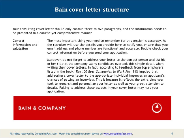 bain cover letter sample