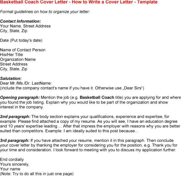 Cover Letter for Basketball Coaching Position Basketball Coach Resume Resume Badak