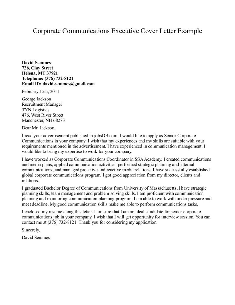 Cover Letter for Communications Internship Cover Letter for Pr Internship the Letter Sample