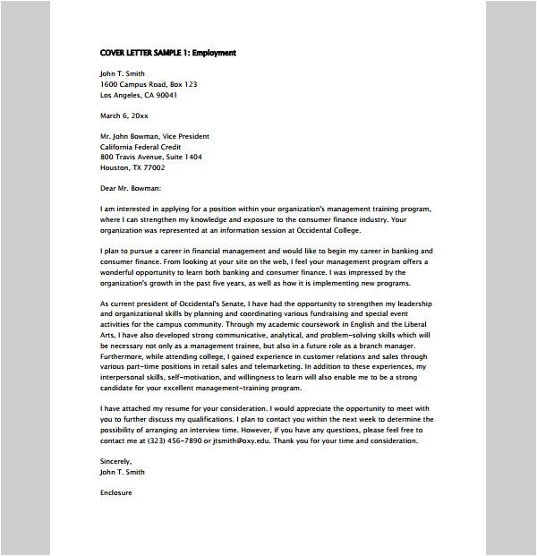 5166 trainee graduate letter cover management