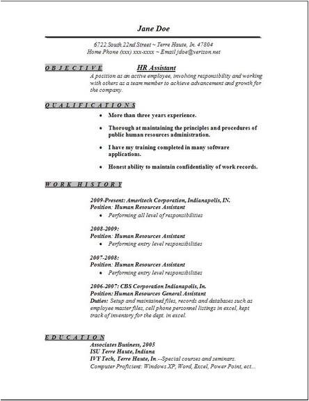 cover letter human resources assistant