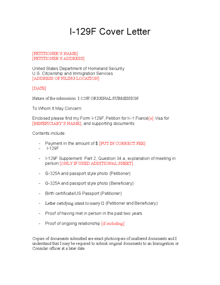 free simple cover letter example