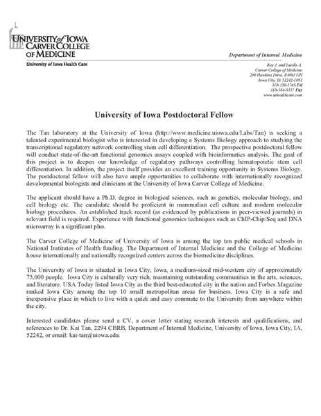 recommendation letter for postdoc position example