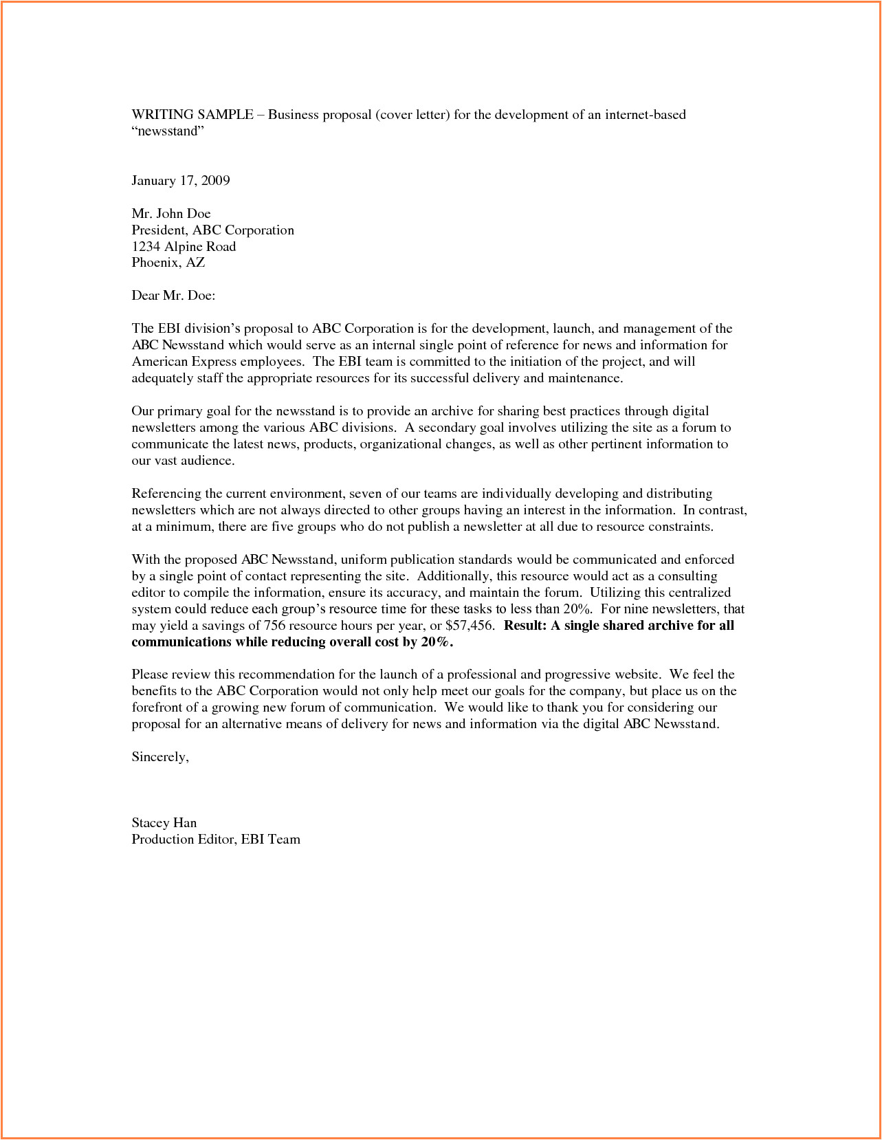 10 business proposal letter example