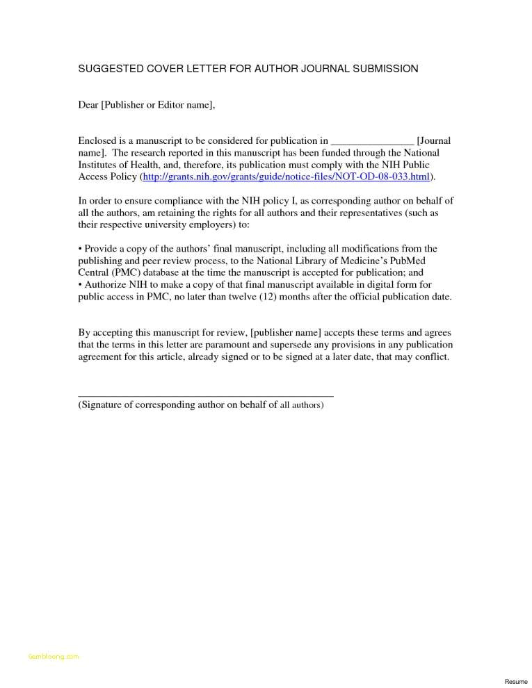 cover letter for revised manuscript sample