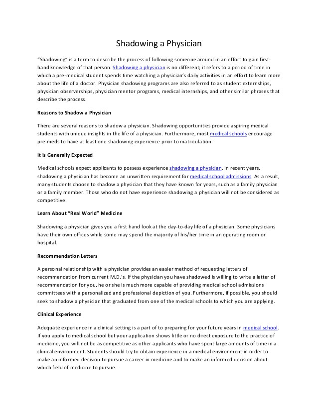 Cover Letter for Shadowing A Doctor Should Canada Do Business with Saudi Arabia Michael 39 S
