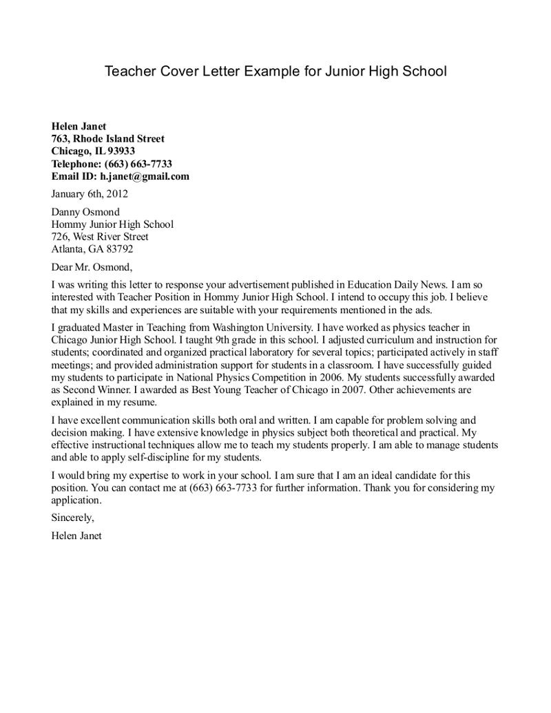 cover letter for teaching job in school williamson ga us writing a cover letter for a teaching job