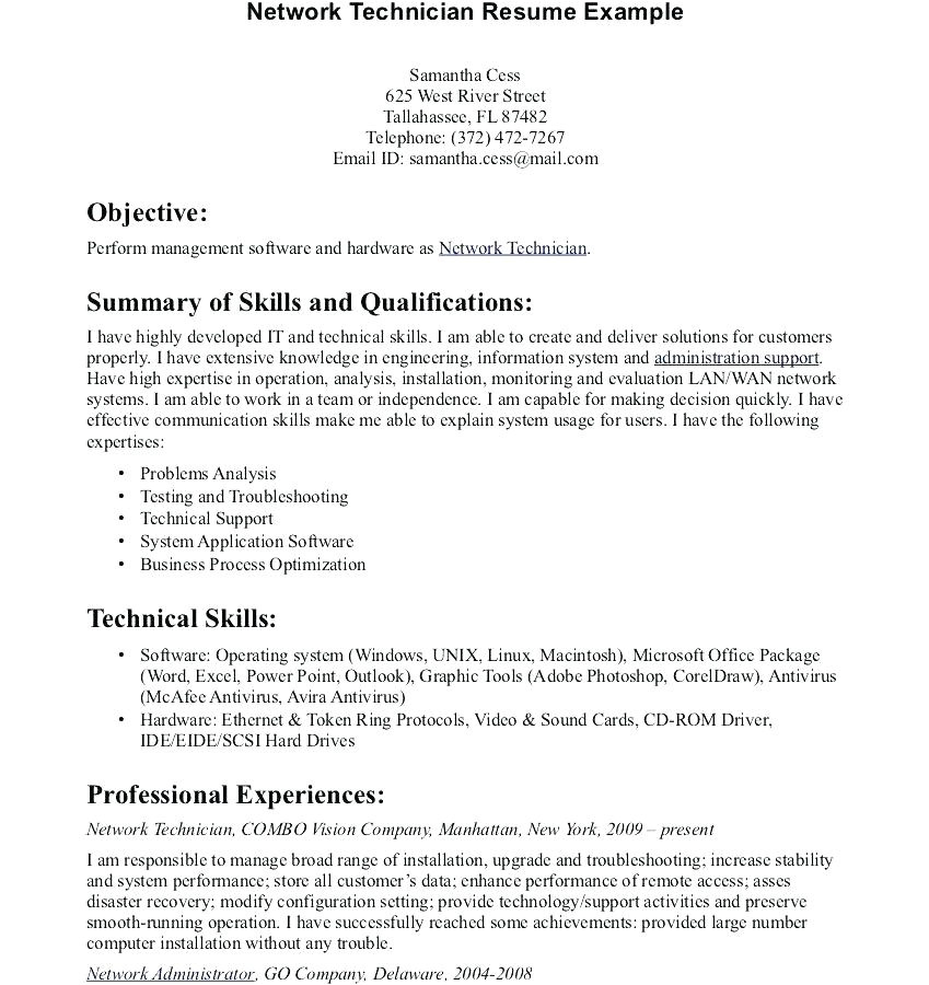 resume samples for pharmacy technician