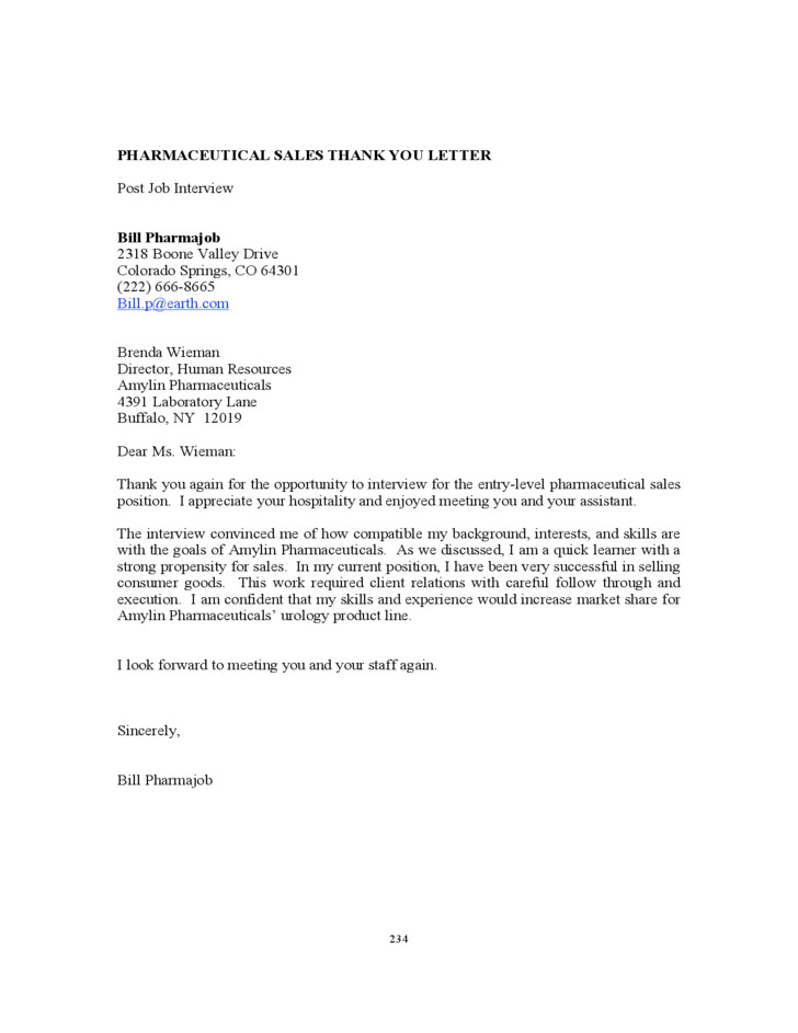 free pharmaceutical sales cover letter 6