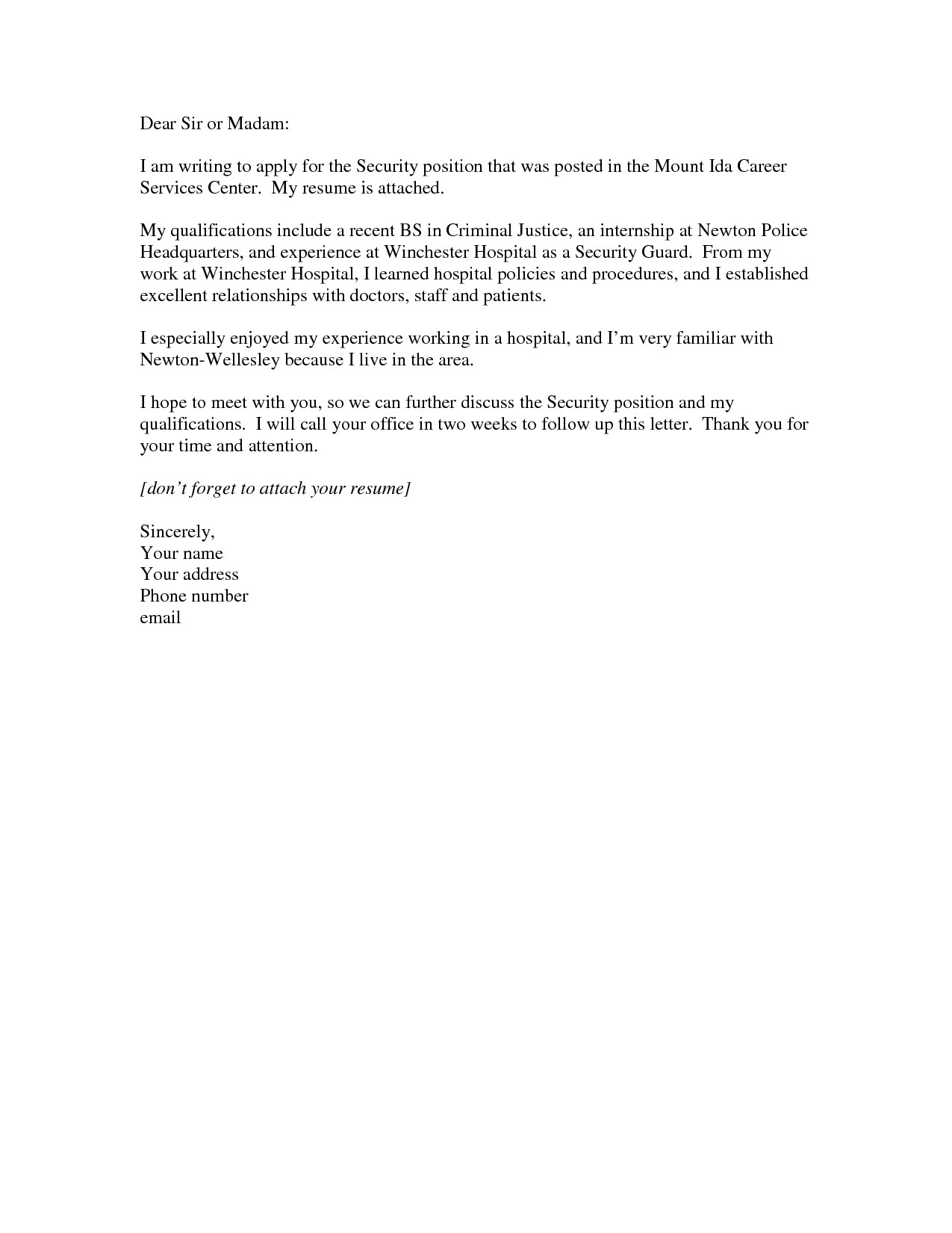 Covering Letter Dear Sir Madam Dear Sir or Madam Cover Letter Crna Cover Letter