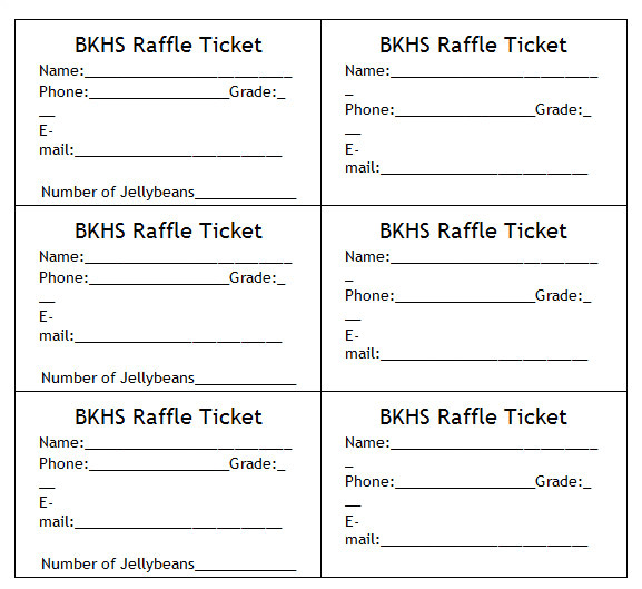 raffle ticket templates make your own raffle tickets