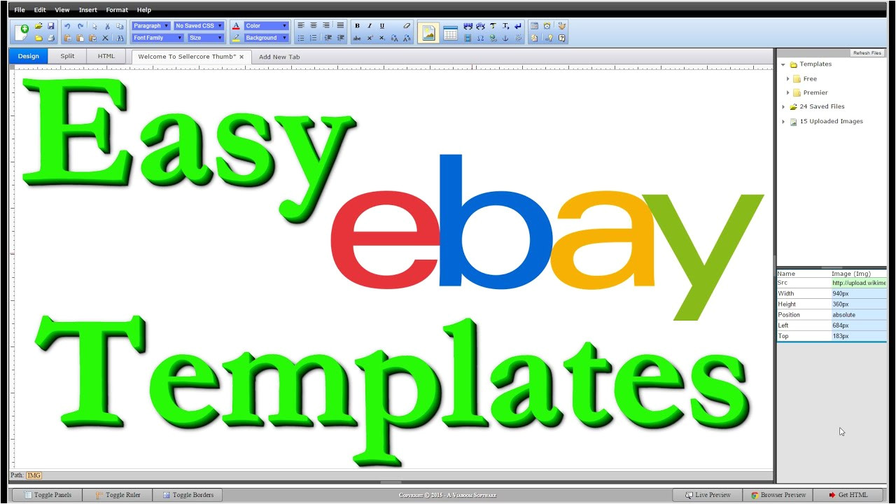 Create An Ebay Template How to Make Free Ebay Templates HTML Step by Step