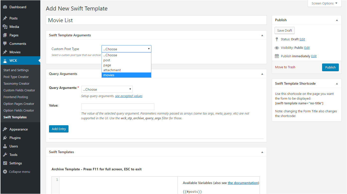 create single templates for your custom post type