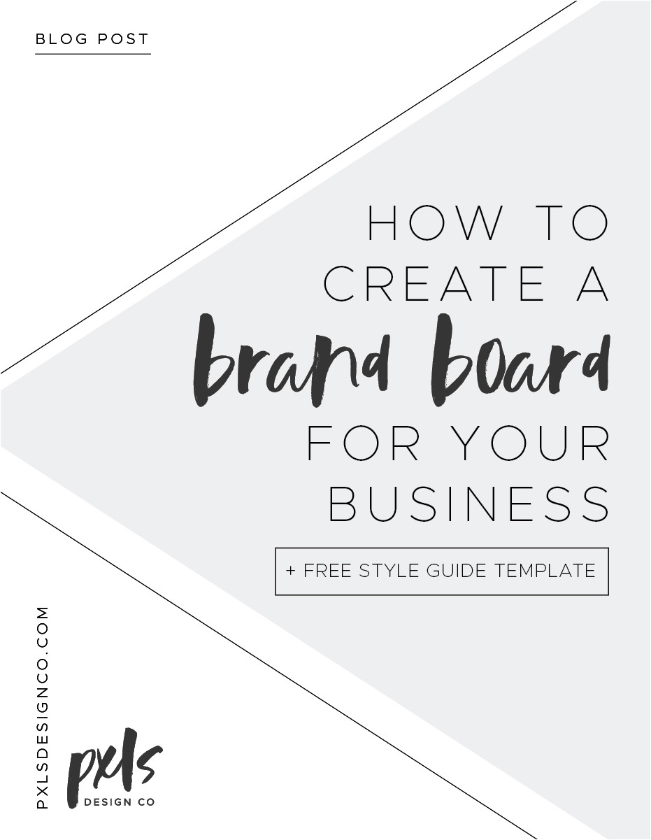 create brand board blog free template
