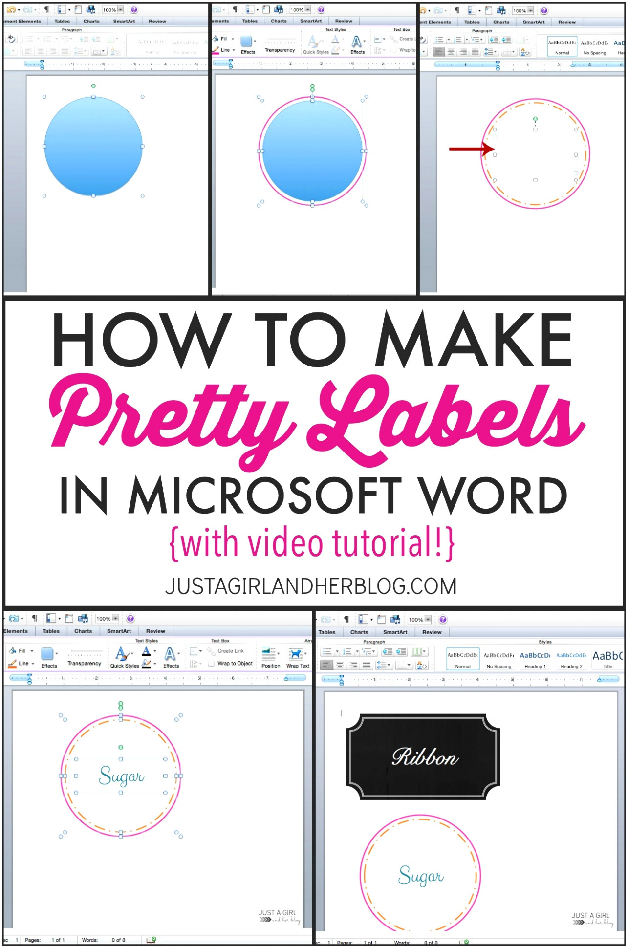 how to create a label template in word