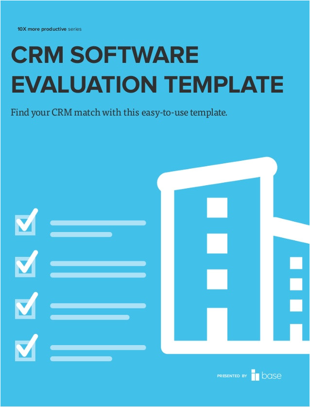 crm software evaluation template