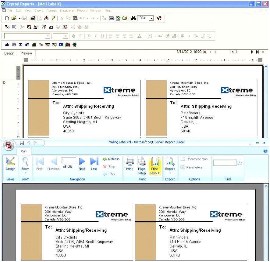 sample crystal reports templates