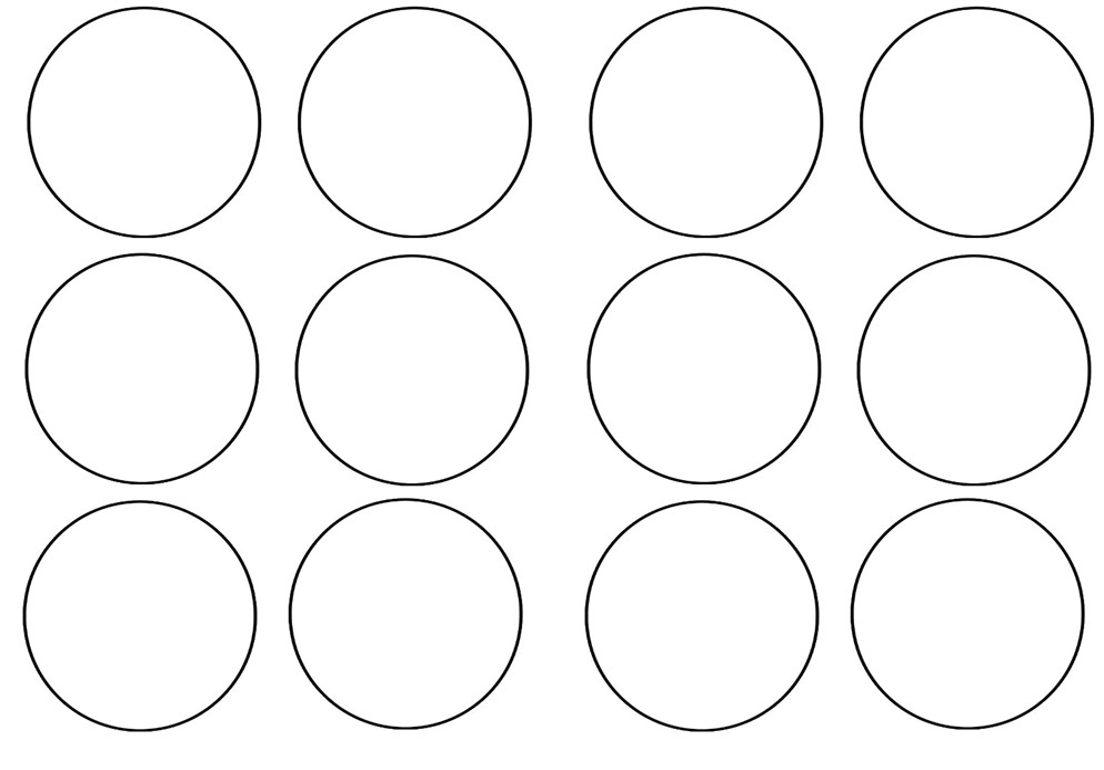 Cupcake Circle Template Crayons and Checkbooks Cupcake topper Template