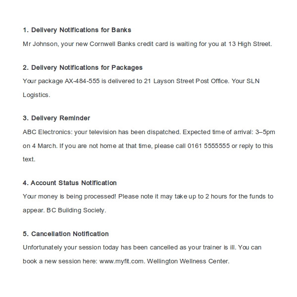 Customer Service Message Template 11 Message Templates Free Sample Example format