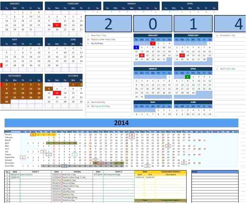 excel calendar template 2014 custom calendar templates for excel calendar template 2014 15 school year