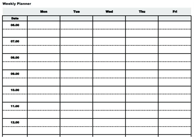 daily calendar template 30 minute increments blank strand