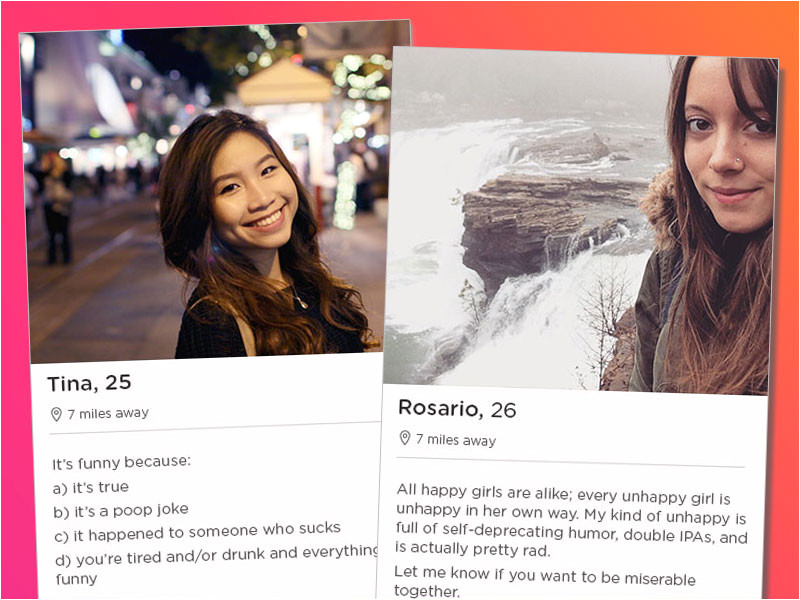 tinder profile examples for women