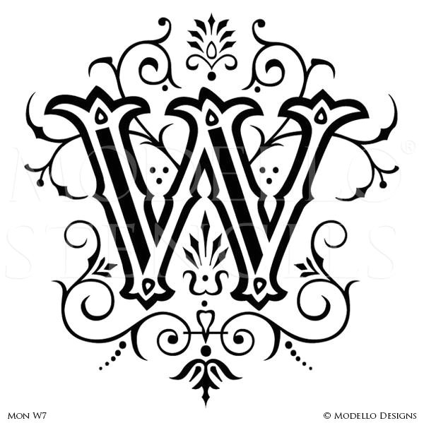 Decorative Lettering Templates Monogram Stencils Page 2 Modello Designs