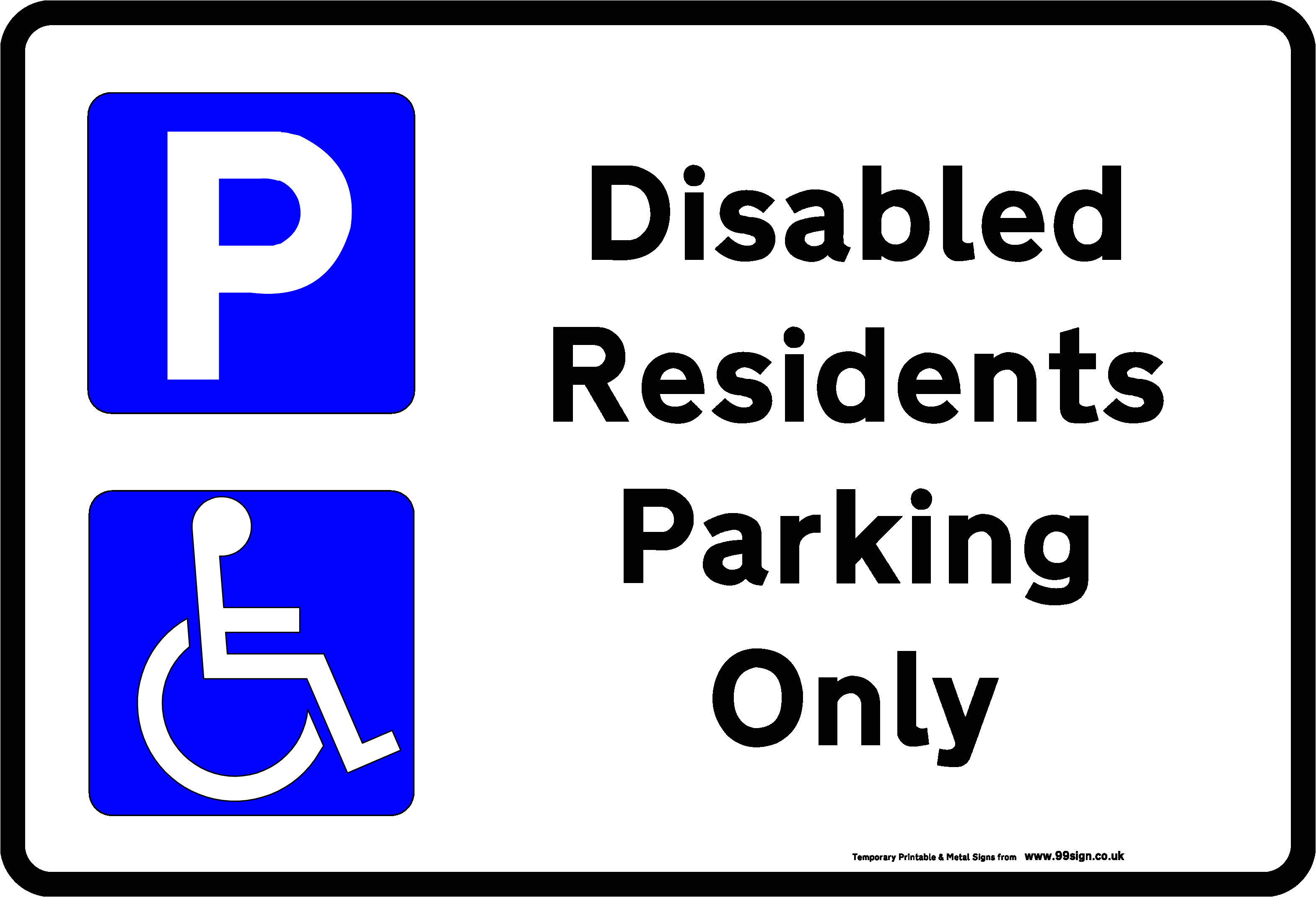 printable disabled parking sign free template for residents clip art or low cost vinyl 497 p