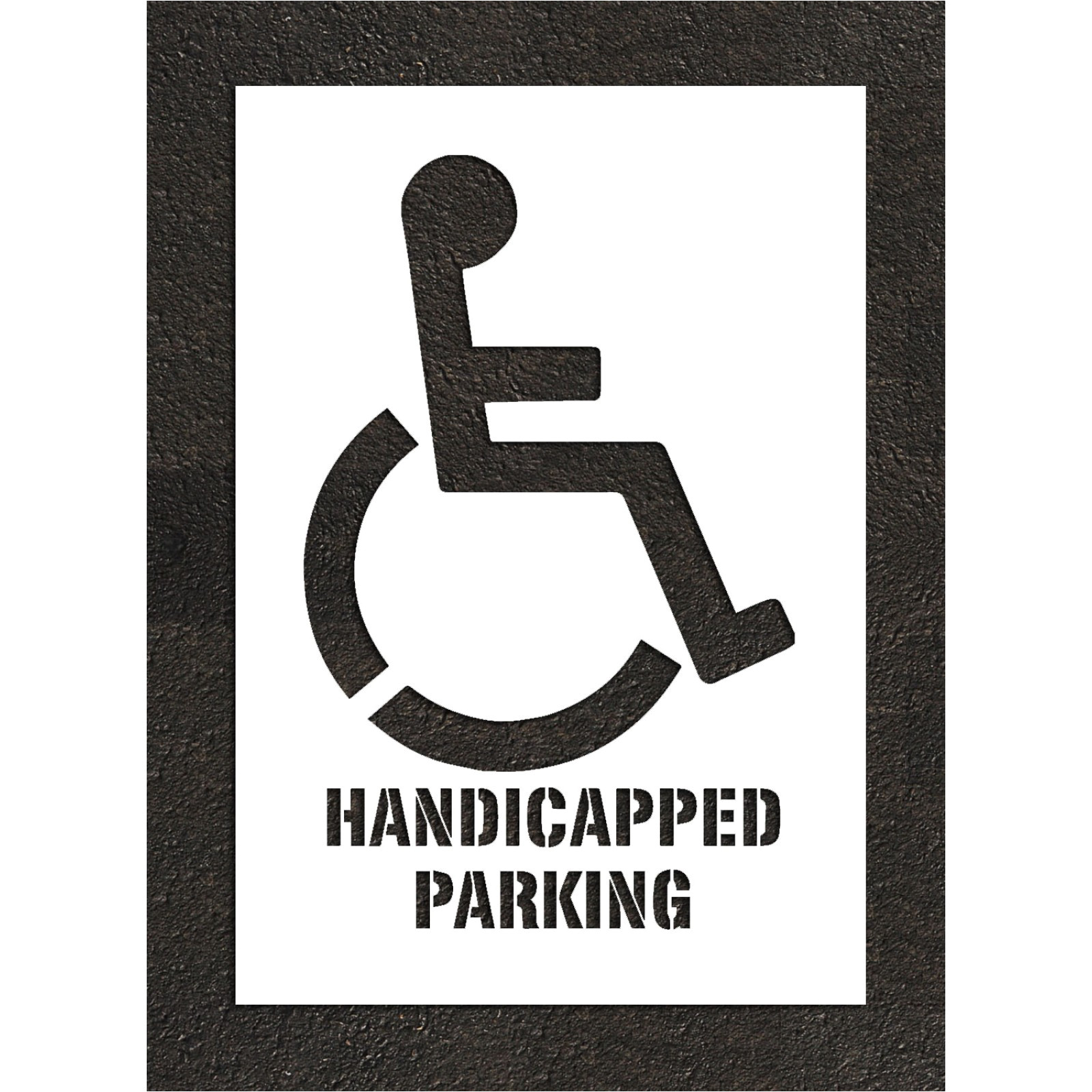 38 handicap parking handicap stencil