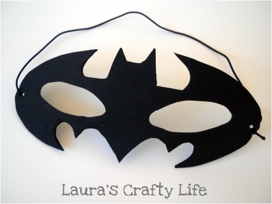 Diy Batman Mask Template How to Batman Mask Laura 39 S Crafty Life