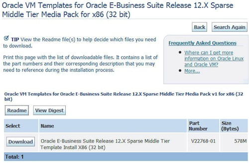 download oracle vm templates edelivery