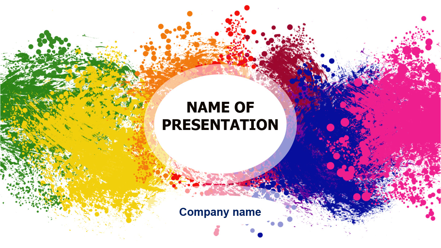 happy colors powerpoint template