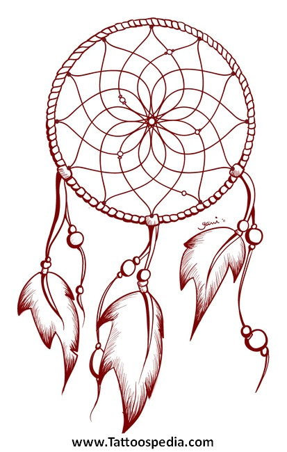 Dreamcatcher Tattoo Template Dreamcatcher Tattoo Outline 2
