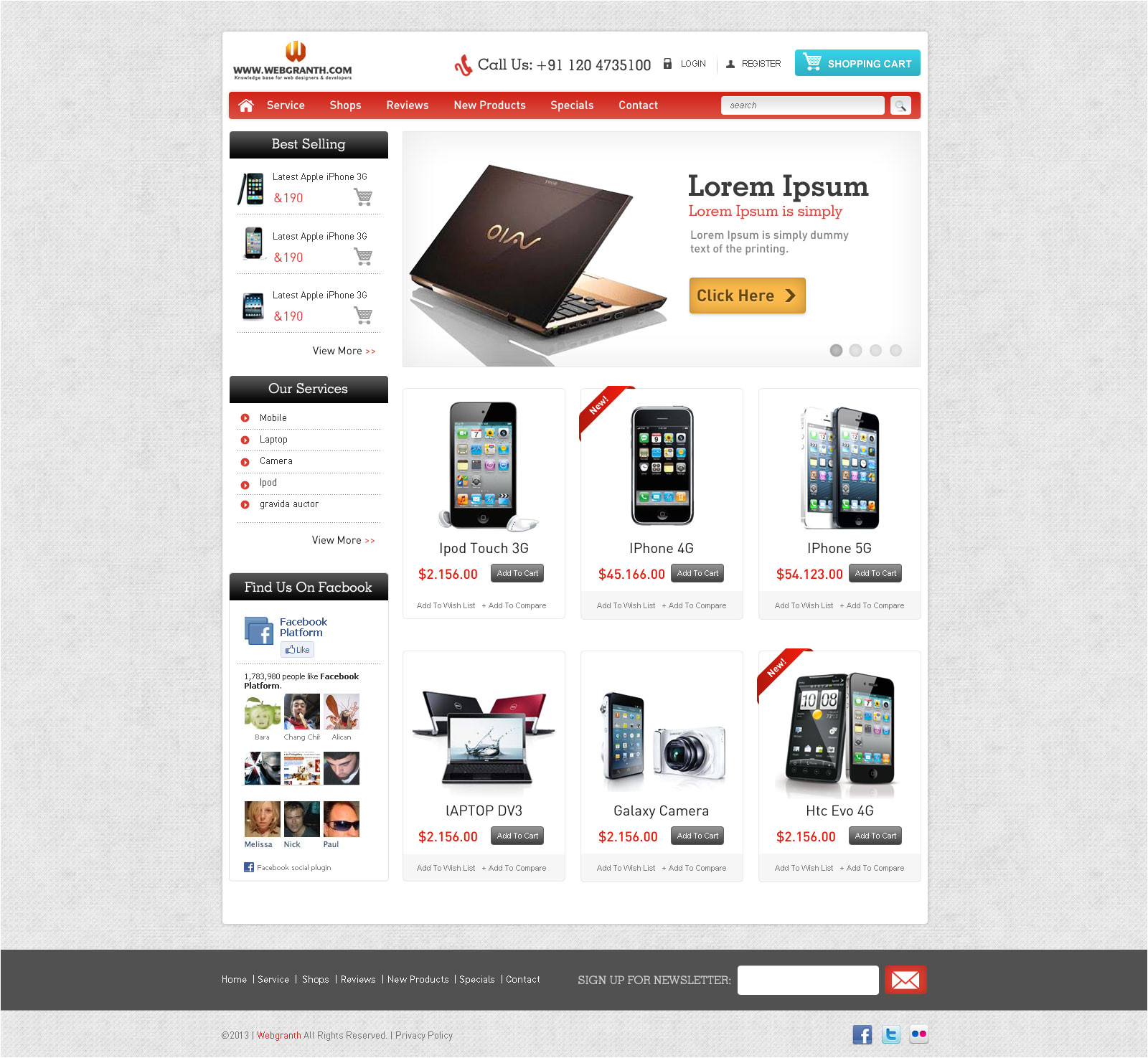 free html template download html template for ecommerce website