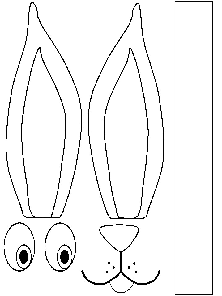 molde de orejas de conejo para imprimir trepgedkg