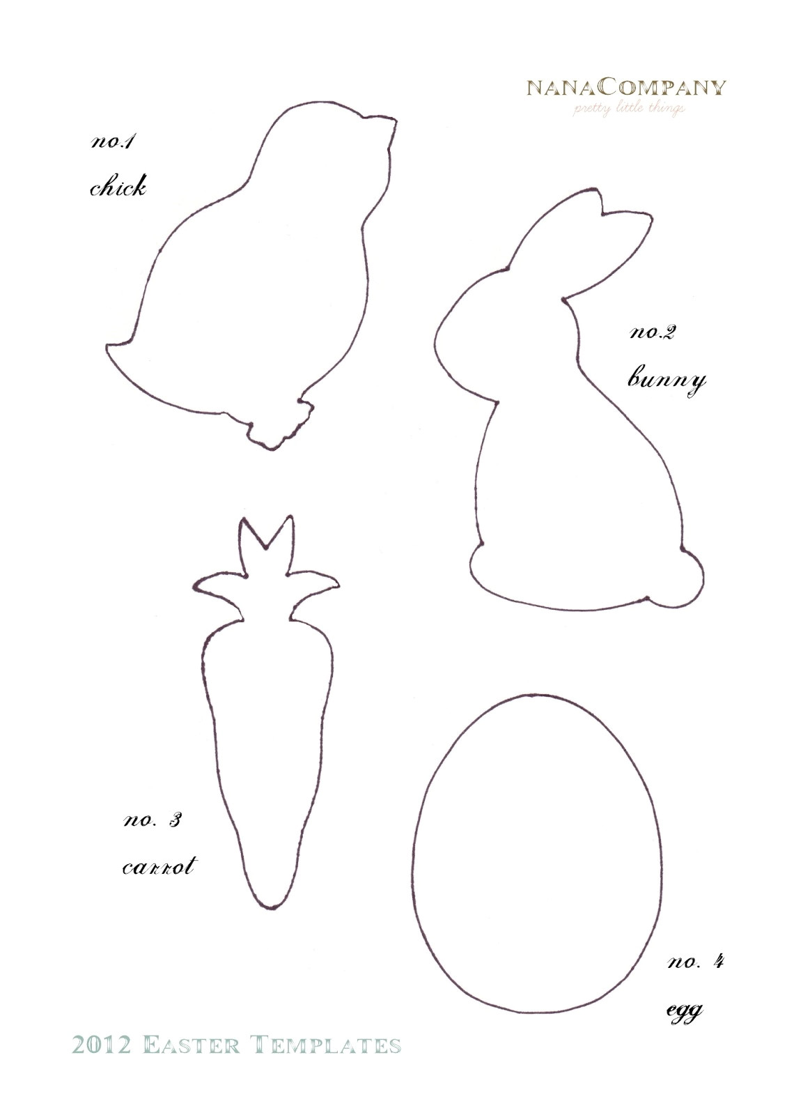 free easter templates