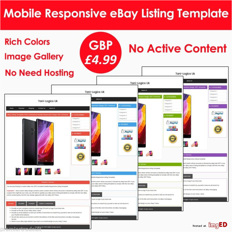 ebay listing template html code