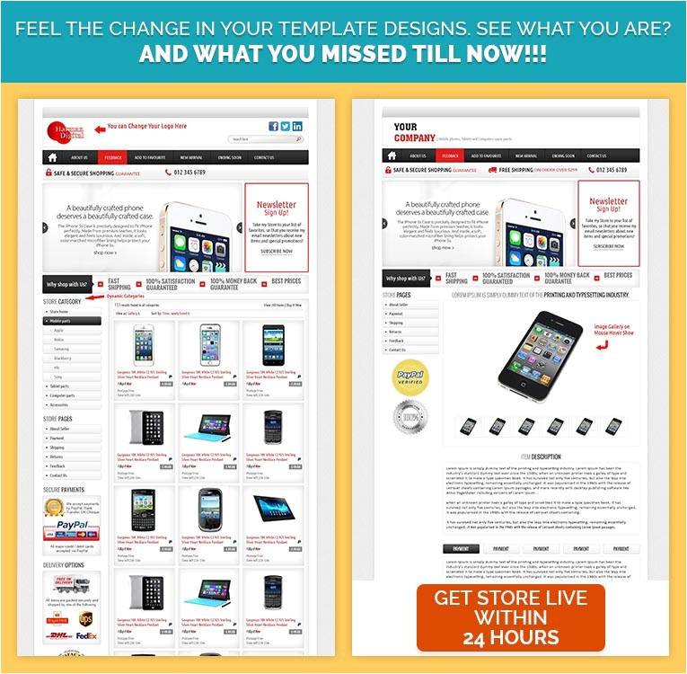 professional ebay store template ebay auction listing templates to sell smartphones