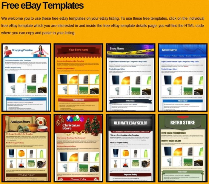 ebay seller description template