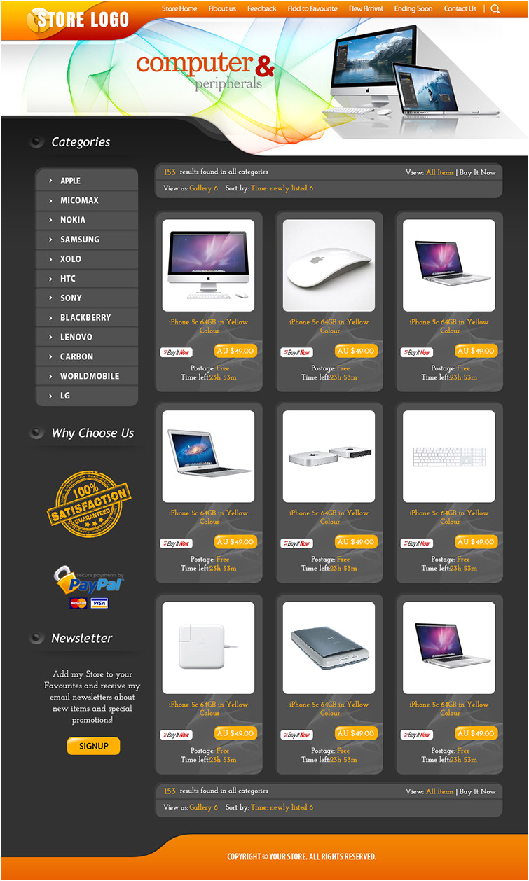 ebay store design templates free