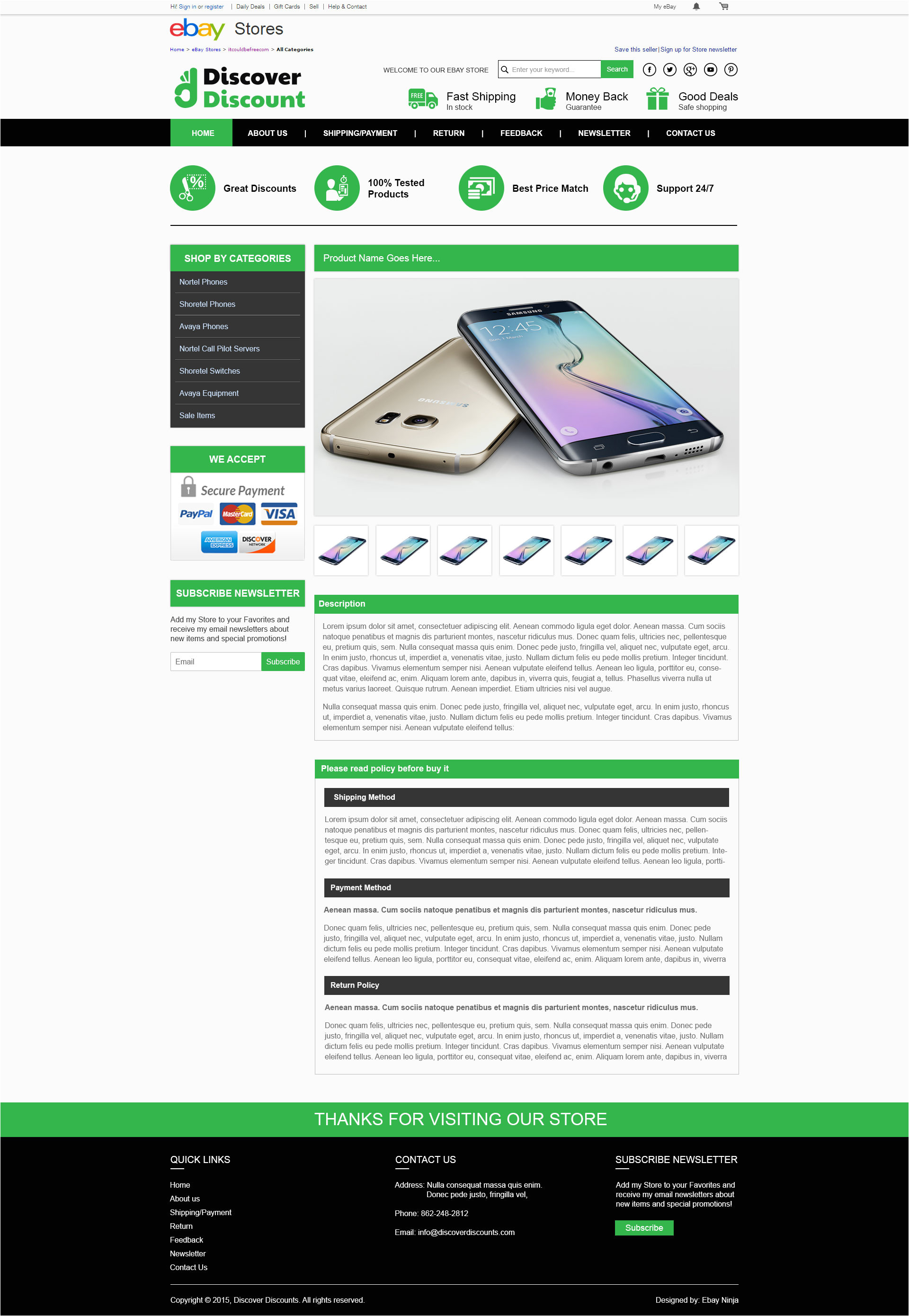 Ebay Template Design software Ebay Shop Listing Template Design for Discoverdiscount Com