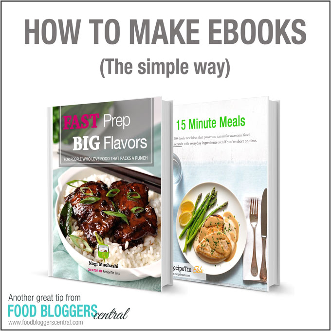 Ebook Cookbook Template the Simple Way to Make Ebooks Food Bloggers Central
